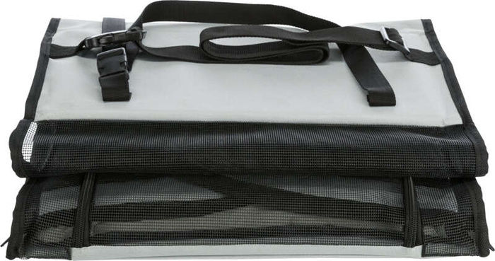 Trixie Fotel samochodowy dla psa szary/czarny 44x37x40cm