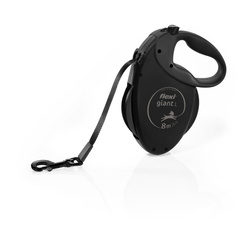 Flexi Giant L Black Edition smycz automatyczna dla psa taśma 8m