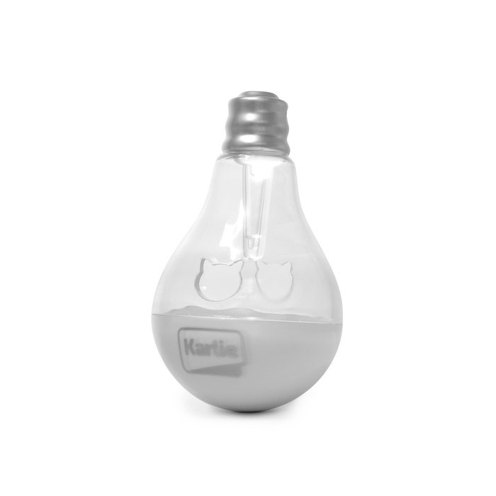 Karlie Zabawka w kształcie żarówki światełko led wbudowana bateria 7x7cm