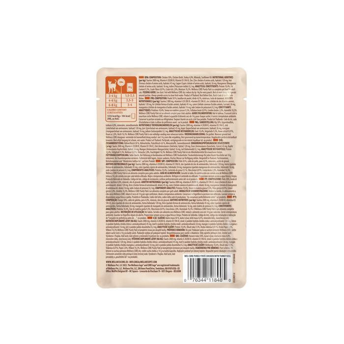 Wellness Core Purely Pate Karma Mokra Kurczak Indyk 8x85g