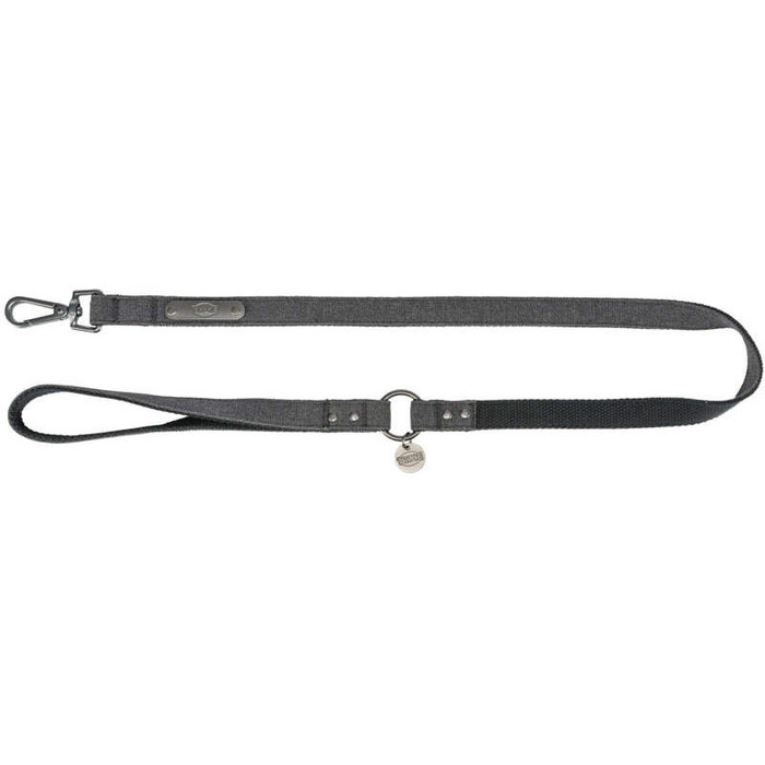 Trixie Smycz CityStyle bawełna czarna M-L: 1.00m/20mm