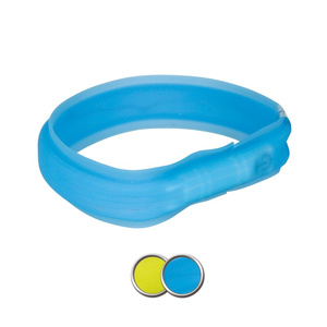 Trixie opaska z lampą błyskową USB zielona L-XL 70cm/17mm