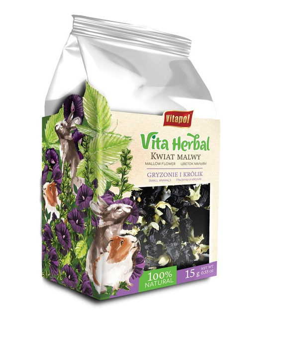 Vitapol Vita Herbal kwiat malwy dla gryzoni i królika 15g