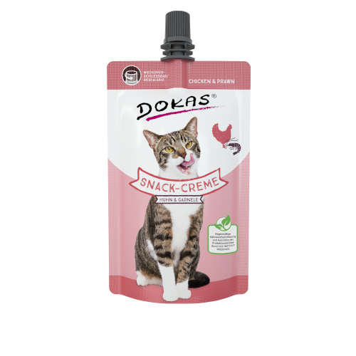 Dokas snack cream kurczak i krewetki dla kota 90g