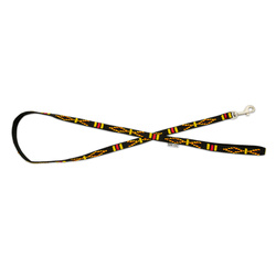 Barry King Smycz czarna wzór etniczny taśma polipropylenowa 10mm/120cm