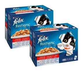 Felix Fantastic Wybór Mięs w galaretce 24x85g