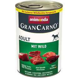 Animonda GranCarno Mit Wild Adult 400g z dziczyzną dla psa