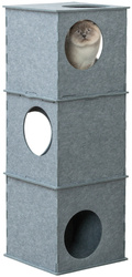 Trixie Nele wieża dla kota filc szara 38x105x38cm