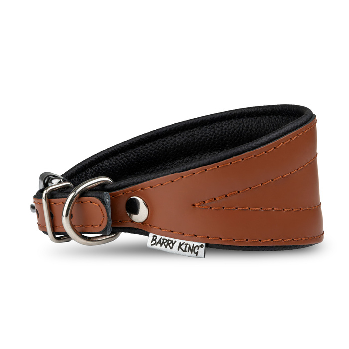 Barry King Obroża dla psa wzór chart 60mm/40cm koniak