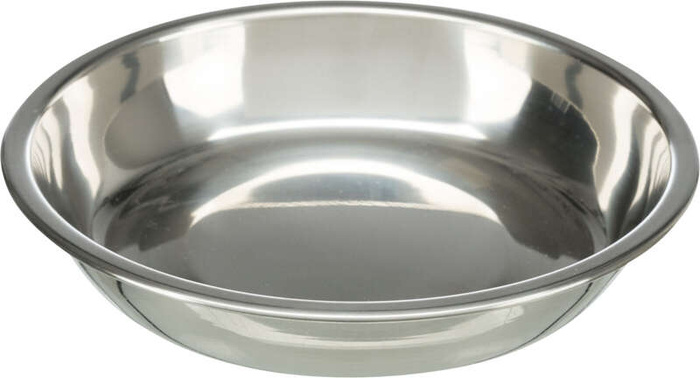 Trixie Zestaw misek biały melamina/stal nierdzewna 2x0.2l/13cm/27x3x14cm