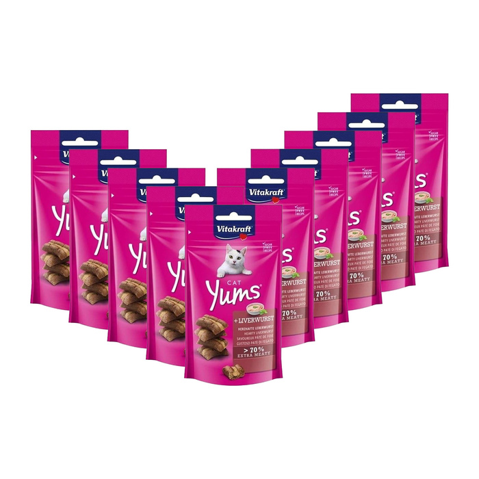 Vitakraft Cat Yums z wątróbką 40g zestaw 10szt