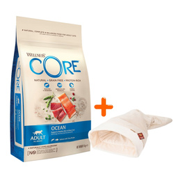 Wellness Core Ocean Salmon d/kota łosoś i tuńczyk 4 kg + gratis kremowa Norka