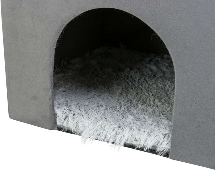 Trixie Legowisko zamknięte dla psa/kota Harvey szare/biało-czarne 38x38x38cm