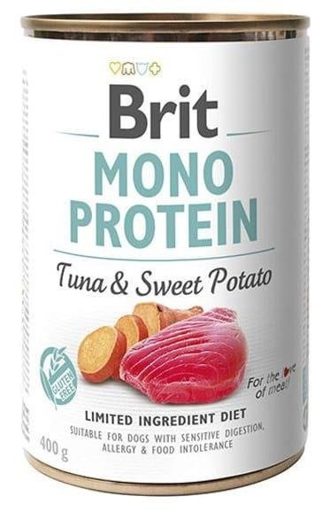 Brit Mono Protein tuńczyk i słodkie ziemniaki 400g