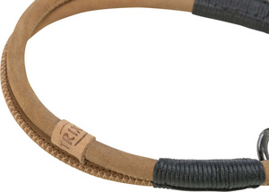 Obroża zaciskowa Be Nordic M: 45cm/8mm brązowa skórzana