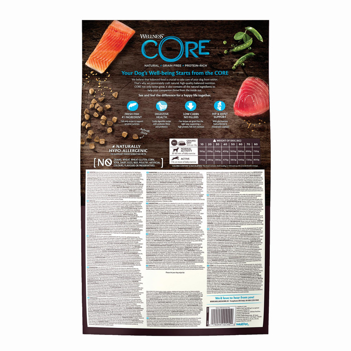 Wellness Core Adult Ocean  karma sucha dla dorosłych psów średnich i dużych ras łosoś i tuńczyk 10 kg