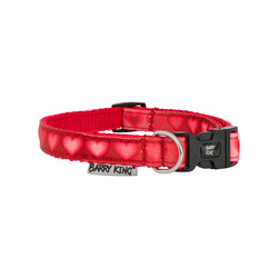 Barry King Obroża Love Heart 10mm/20-30cm czerwona w serca