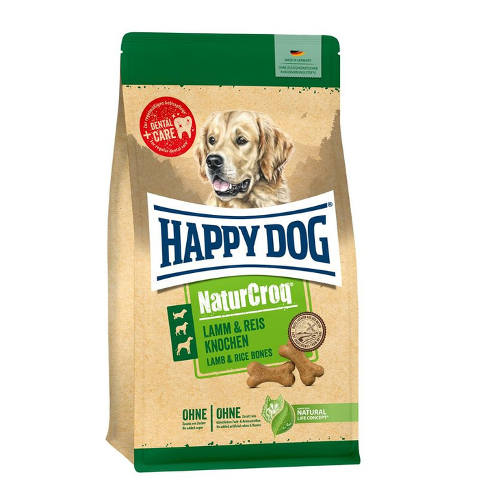 Happy Dog NaturCroq Knochen jagnięcina i ryż przysmak dla psów 500g