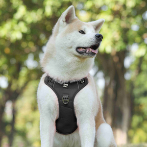 Barry King Szelki dla psa czarne materiał Oxford L 47-86 cm