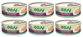 OASY Natural Adult Kurczak z krewetkami 6x150g