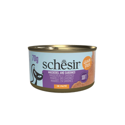 Schesir Cat Can Grill dla kota pasta z sardynek i makreli 70g puszka