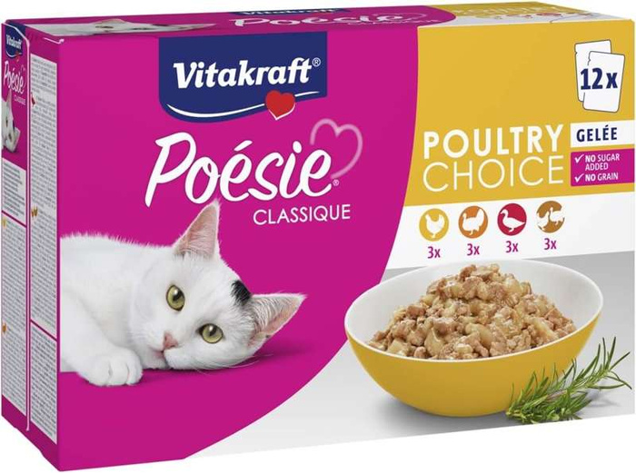 Vitakraft Poesie Classique multipak z drobiem 12x85g