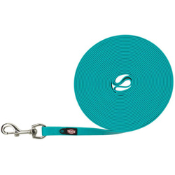 Smycz treningowa Easy Life M-XL: 10m/17mm morski błękit Taśma parciana z powłoką PVC