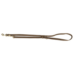 Trixie Pure smycz regulowana dla psa skórzana brązowa S-M: 2m/15mm