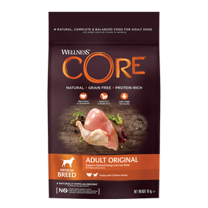 Wellness Core Adult Original karma sucha dla dorosłych psów średnich ras indyk i kurczak 10 kg