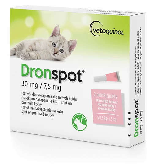 DRONSPOT Krople dla Kotów 0,5kg-2,5kg 2szt
