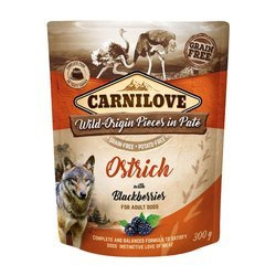 Carnilove Dog Pouch Ostrich&Blackberries 300g