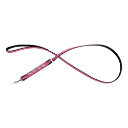 Barry King Smycz dla psa wzór pieski west 10mm/120cm różowa