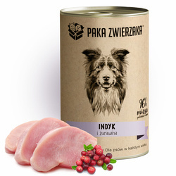 Paka Zwierzaka indyk z żurawiną 400g