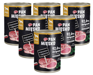 Pan Mięsko Adult wieprzowina z jagnięciną 6x400g