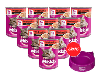 Whiskas wołowina w sosie 24x400g