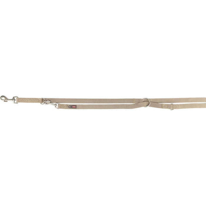 Trixie Smycz regulowana Premium taśma piaskowa XS-S: 2,00m/15mm