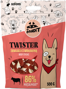 Mr. Bandit Twister zawijas z wołowiną 500g