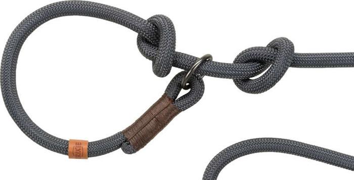 Trixie Smycz Be Nordic Retriever S-M: 1,70m/8mm ciemnoszara/brązowa