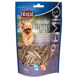 Trixie Premio Fish Rabbit Stripes paski z królikiem i dorszem 100g