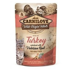 Carnilove Cat Pouch Turkey&Valerian z indykiem i walerianą 85g