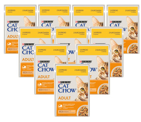 Purina Cat Chow ADULT kurczak z cukinią 26x85g