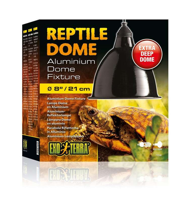 ExoTerra Reflektor aluminiowy Reptile Dome, do 160W L 21,5 x 23,5 x 21,5 cm