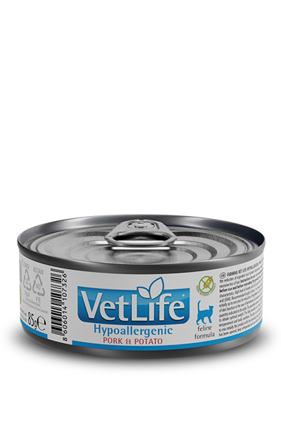 Farmina Vet Life Kot Hypoallergenic Wieprzowina i Ziemniaki 85g