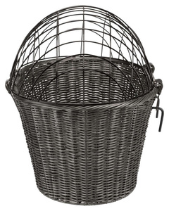 Trixie Kosz na rower z kratką 44x34x41cm antracyt, w zestawie uchwyt TX-13097