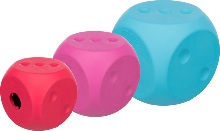 Trixie Snack cube kostka na smakołyki dla psa guma naturalna 10x10x10cm różne kolory