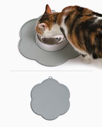 Catit podkładka silikonowa w kształcie kwiatu szara 30cm