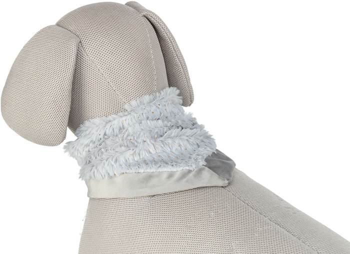 Trixie Xmas Bandanka dla psa plusz szara 75cm