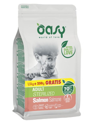 Oasy Sterilized - Łosoś 1.5kg + 250g Gratis