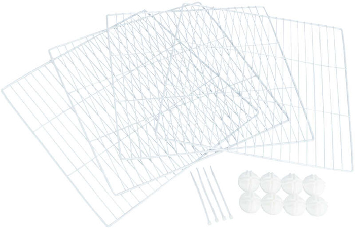 Trixie zestaw 4 metalowych paneli 35x35cm rozszerzający do 62460 białe