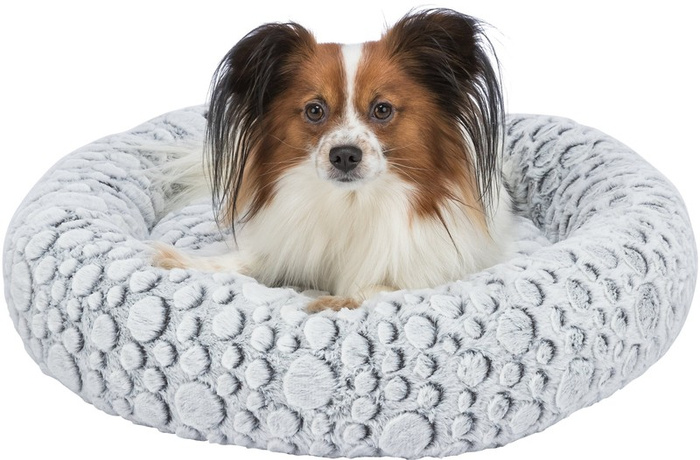Trixie Mila legowisko pluszowe owalne biało-szare 50cm